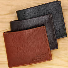 Short PU Leather Men's Wallet Card Case Casual Business Fashion Simple Thin Wallet 2024 - buy cheap