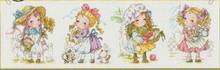 HH 11/14/16/18/27/28  Lovely Counted Cross Stitch Kit A Lovely Day Four Little Girls Girl SO/ 2024 - buy cheap