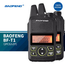 Baofeng-walkie talkie mini t1 para niños, estación de Radio UHF, transceptor Woki Toki HF, BF-T1, 2 uds., 2020 2024 - compra barato