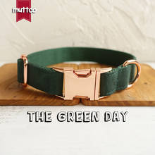 MUTTCO retailing high quality collar for dog THE GREEN DAY design dog collar 5 sizes UDC019M 2024 - buy cheap