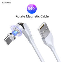 CANDYEIC Magnetic USB Cable For Samsung Galaxy Note20 Magnetic Data Charging Cable For Huawei P30 pro Magnetic USB Type-C Cable 2024 - buy cheap