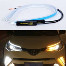 Fita led drl para nissan, x-trail, xtrail, t32, 2014, 2015, 2016, 2017, 2018, luzes diurnas, seta dinâmica 2024 - compre barato