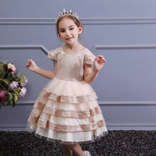 2022 Summer Backless Baby Girl Sequins Bow Dress Kids Dresses For Girls Children Formal Party Wedding Princess Dress Gown Clothe 2024 - buy cheap