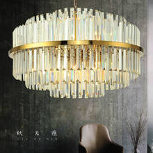 Modern Luxury Lustre K9 Crystal G9 Led Pendant Lights Gold Metal Living Room Deco Lamparas Living Room Led Luminarias Hang Lamp 2024 - buy cheap