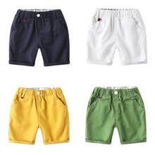 Boys Summer Clothes Cotton Shorts For Kids Pure Colors Casual Clothing For Boys Pants Elastic Soft Trousers Outwear 2022 New 2024 - buy cheap