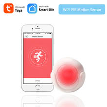 Sensor de detección de movimiento PIR, WiFi, inalámbrico, inteligente, 2,4 GHz, aplicación gratuita Tuya Smart Life, compatible con IOS y Android, No requiere Hub 2024 - compra barato