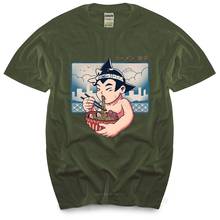 Camiseta masculina com gola alta, camiseta para homens com manga curta, astroboy 2024 - compre barato