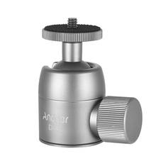 Andoer Mini Tripod Ball Head Al Alloy Tripod Mount with 1/4inch Screw Hole 360 Rotating Panorama for Cameras Smartphone 2024 - buy cheap