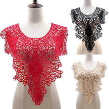 Water-soluble Hollow Venise Lace Fabric Dress Applique Motif Blouse Sewing Trims DIY Lace Collar Sewing Craft Neckline Decor 2024 - buy cheap