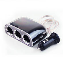 Cargador de coche Universal de 12V-24V, divisor de enchufes para encendedor de cigarrillos, adaptador de corriente de 3 enchufes de 70W para iPhone, iPad, DVR, GPS 2024 - compra barato