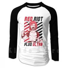 Eijiro Kirishima ( Red Riot ) Plus Ultra-Sudadera con capucha, manga larga, Kirishima Boku No Hero Academia, Bnha, Anime 2024 - compra barato