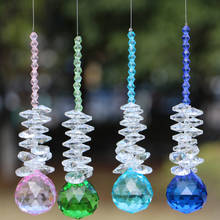1PCS Rainbow Crystal Suncatcher Prism Pendant Hanging Rainbow Maker Sun Catcher Pendants Wedding Decor 2024 - buy cheap