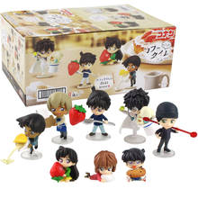 8pcs/set 4-6.5cm Detective Conan Mouri Heiji Hattori Kudou Shinichi Kaitou Kiddo Mini Dolls PVC Figure Toys 2024 - buy cheap