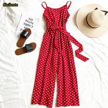 Guilantu Summer Polka Dot Jumpsuit Bodysuits Women Sleevless Suspenders Backless Sexy Jumpsuit Clubwear Banfage Overalls Female 2024 - buy cheap