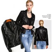 2021 Lady Autumn Genuine Leather jacket Ladies short slim Round neck Sheepskin clothes plus size women's Motorcycle Fashion Coat 2024 - buy cheap