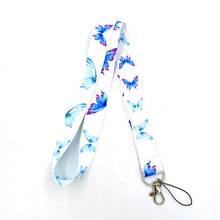 Butterfly Lanyard for Keys Neck Strap Bags Cameras ID Card Badge Holder Mobile Phone Straps Keychain Hang Rope Ribbon Lanyards 2024 - buy cheap