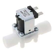 Válvula Solenoide eléctrica magnética N/C, interruptor de flujo de entrada de aire y agua, 1/2 ", 24V DC 2024 - compra barato