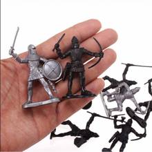 Figuras medievales de juguete de caballeros, catapulta, soldados, modelo de figuras, Playset DE HISTORIA 2024 - compra barato