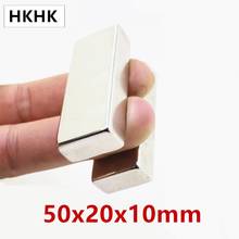 Super Powerful Neodymium Magnet strong N50 Block Magnet 50x20x10 mm Strong Rare Earth magnets Magnet 50*20*10MM Magnet 50mm 2024 - buy cheap