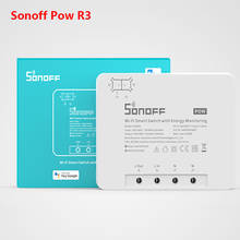 Sonoff-interruptor inteligente pow r2, 15a, liga e desliga, sem fio, wi-fi, monitor de energia em tempo real, compatível com alexa e google home 2024 - compre barato