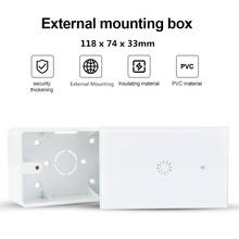 PVC External Mounting Box 118mm*74mm*34mm for 118 Type Touch Switch Box Socket Box Apply For Any Position of Wall Surface 2024 - buy cheap
