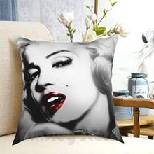 Marilyn almohada de Monroe caso casa suave DIY almohada cubierta Marilyn Monroe labios rojo Mujer 50S Cool Sexy venta dinero a casa 2024 - compra barato