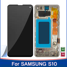 Tested 6.1''ORIGINAL AMOLED S10 LCD Display For SAMSUNG Galaxy S10 G973F/DS G973F G973 LCD with Frame Touch Screen Digitizer 2024 - buy cheap