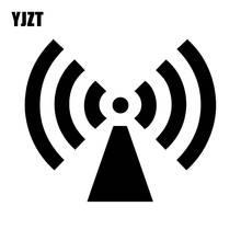 YJZT 15.8X13.5CM Wifi Radio Creative Car Tail Bumper Decoration Sticker Cartoon Decal C25-0729 2024 - buy cheap