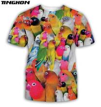 XS-7XL Fashion Men 3D t shirt Animal Parrot 3D Printed T shirts Unisex summer Streetwear Casual t-shirt 2024 - buy cheap