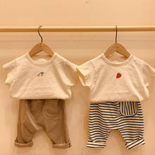 Baby Girl Clothes Newborn Infant Clothing Set Cotton T-shirt Pants 2 Pcs Suit Summer Baby Boys Outfits Clothes Suit QZ041 2024 - buy cheap