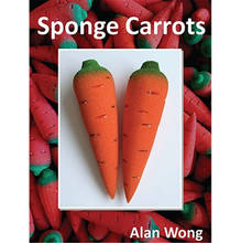 2pcs Sponge Carrots by Alan Wong,Magic trick,Illusions,Close up,Stage Magic Props,Fun,Magic Show,Accessories,Magician Toys 2024 - buy cheap