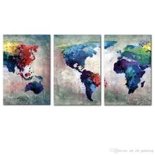 nordic abstract color world map 5d Diy diamond Painting Cross Stitch full drill mosaic diamond embroidery home decor 2024 - buy cheap