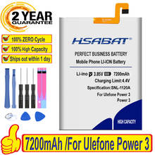 100% Original HSABAT 7200mAh Battery For Ulefone Power 3 3S 2024 - buy cheap