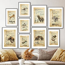 Ancient Animals Elephant Horse Hell Pig Wall Art Canvas Painting Nordic Posters And Prints Wall Pictures For Living Room Decor 2024 - buy cheap