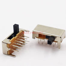 Interruptor de corrediça tipo horizontal, 12 pinos, 4 posições, 2 p4t, dc5v, 0.3a, para brinquedos eletrônicos, equipamento de som, 20 peças