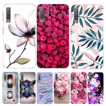 Funda de silicona TPU para Samsung Galaxy A7 2018, carcasa de flores para Samsung Galaxy A7 2018 SM-A750F, A7 2018 2024 - compra barato