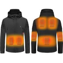 Мужская Уличная зимняя куртка с электроподогревом и USB-зарядкой 2024 - купить недорого