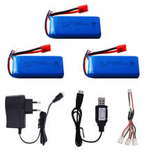 903480 7.4V 2500mAh Lipo battery and charger set for Syma X8C X8W X8G X8 RC Quadcopter Parts 7.4V 2S high capacity Toys Battery 2024 - купить недорого