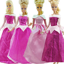 Vestido de princesa para barbie, vestido de princesa de conto de fadas, estilo clássico misto, cosplay, saia, roupas para boneca, acessórios, brinquedo de menina 2024 - compre barato