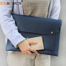 XMESSUN Briefcase Folding Envelope Bag Brand Design Simple Clutch High Capacity A4 Paper Laptop Bag High Quality Women Pouch INS 2024 - buy cheap