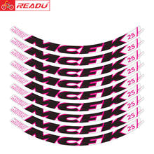 READU bicycle stickers Road bike MCFK 25Disc rim ring sticker wheelset decals 2024 - buy cheap