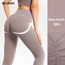 NCLAGEN Women Fitness Yoga Pants Booty Scrunch Tights Butt Lifting High Waist Elastic Leggings Sport Squat Proof Nylon GYM Capri 2024 - buy cheap