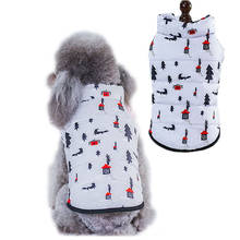 White Dog Vest Jacket Winter Pet Clothes Hooded Sleeveless Padded Coat For Small Dogs Chihuahua Harness Jacket Apparel Costume L 2024 - buy cheap