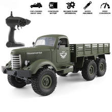 Camión todoterreno a control remoto para niños, camión militar, coche del ejército, regalo de Navidad, 1/16G, 6WD/ 4WD, 2,4 2024 - compra barato