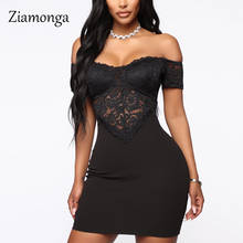 Ziamonga Vestidos Plus Size Dress 2021 New Summer Style Hollow Out Embroidery Lace Dress Elegant Sexy Club Party Bdycon Dresses 2024 - buy cheap