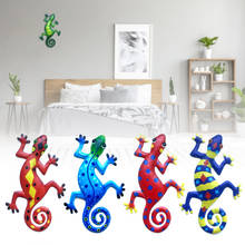 Metal House Lizard Decor Colorful Country Decorative Hanging Ornament Gecko Art Pendant For Door Home Decoration Accessories 2024 - buy cheap