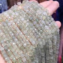 Small Faceted Beads Natural Stone Beads Glazed Jades Square Section Loose Beads for Jewelry Making DIY Necklace Bracelets 4mm 2024 - buy cheap