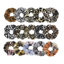 Furling Girl 15 Colors Leopard Pattern Elastic Hair Bands Python Style Hair Scrunchies Zebra Design Hair Accessories for Women 2024 - buy cheap