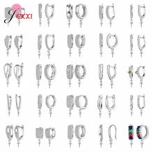 New Arrival Women Girls Jewelry Findings 925 Sterling Silver Handmaking Earring Clasps & Hooks Fittings Wholesale 2024 - buy cheap