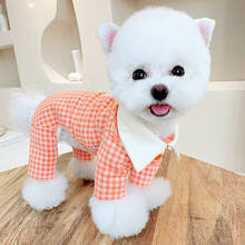 Cotton Dog Jumpsuit Pajamas Puppy Small Dog Clothes Overalls Yorkshire maltese Pomeranian Schnauzer Poodle Bichon Pet Clothing 2024 - buy cheap